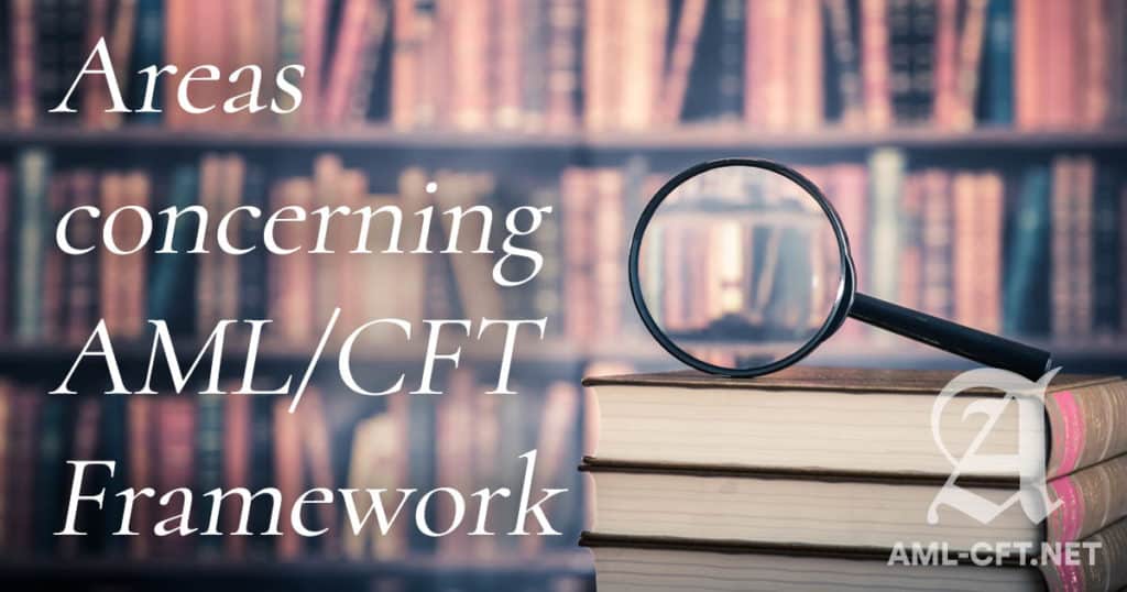 Areas concerning AMLCFT Framework